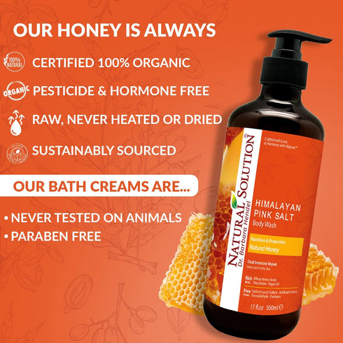 Body Wash Honey - 16.9 fl oz | NATURAL SOLUTION